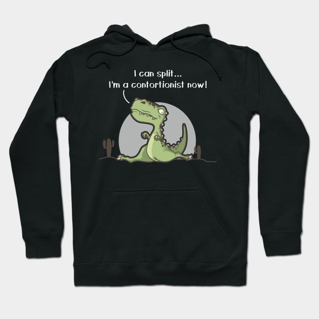 Trex Workout Shirt | Contortionist Shirt Trex Split Dinosaur Hoodie by TellingTales